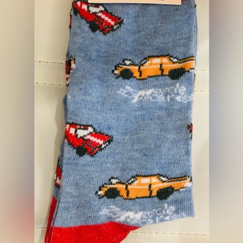 3pairs men’s socks-avocado toast‎ deer lobster cars trucks dogs motorcycle new